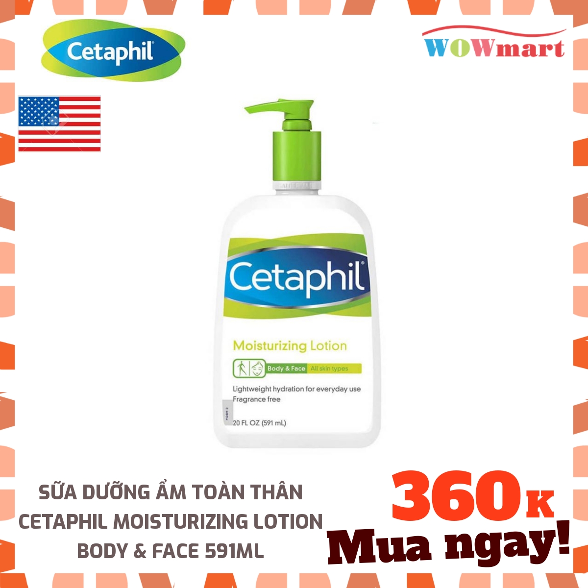 Sữa dưỡng ẩm toàn thân Cetaphil Lotion 591ml