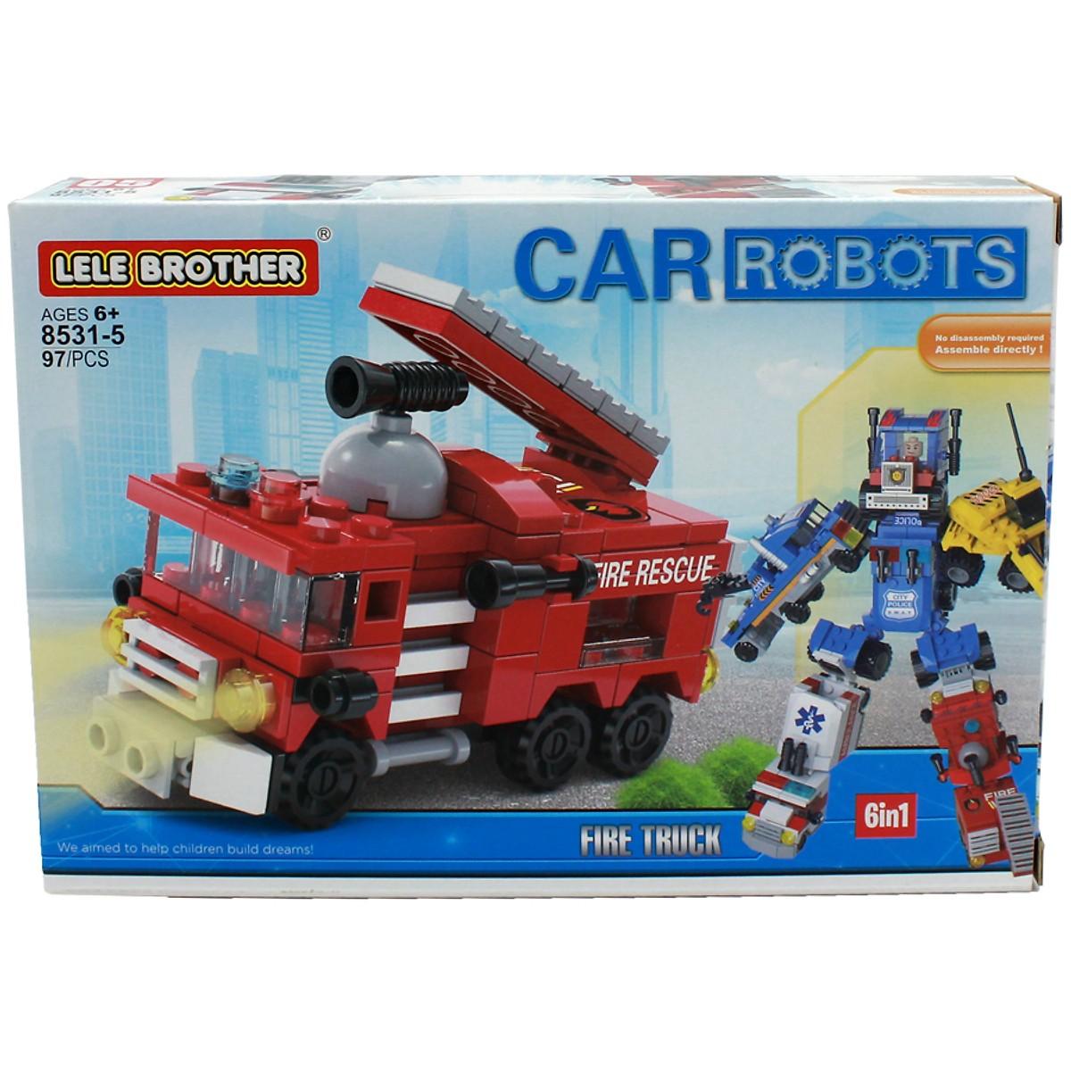 Đồ chơi lắp ráp Xe Cứu hỏa Lele Brother (8531-5)