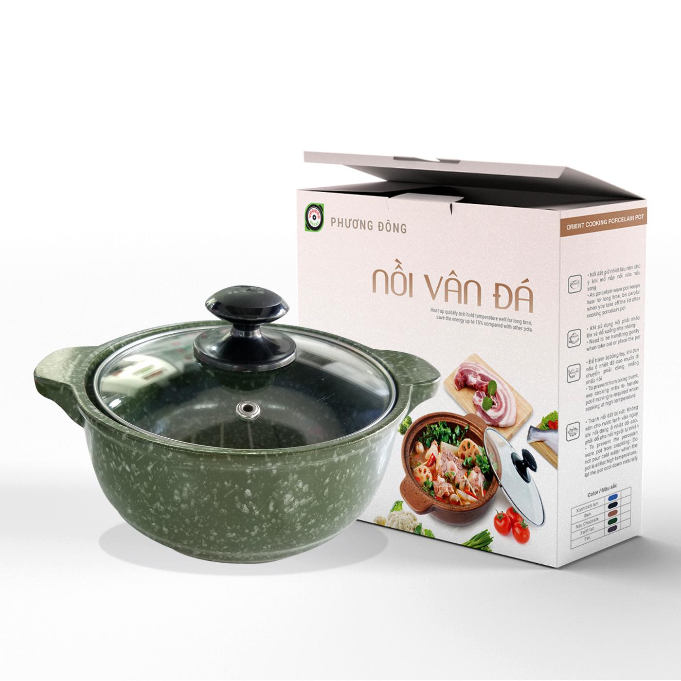 Nồi sứ sâu vân đá PDVS 2L