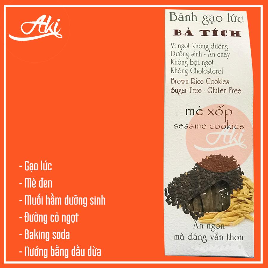 Bánh gạo lức Bà Tích mè