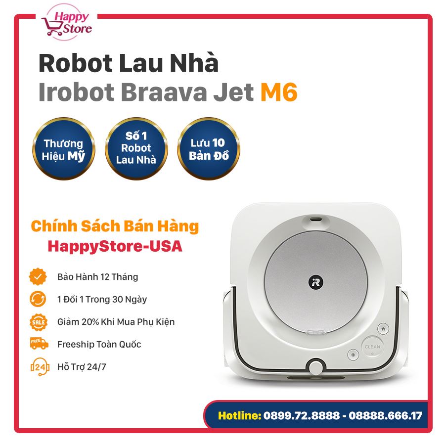 ROBOT LAU NHÀ IROBOT BRAAVA JET M6