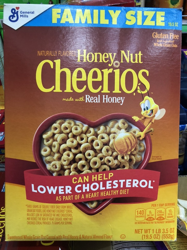 Ngũ cốc ăn sáng Cheerios Honey Nuts 552g
