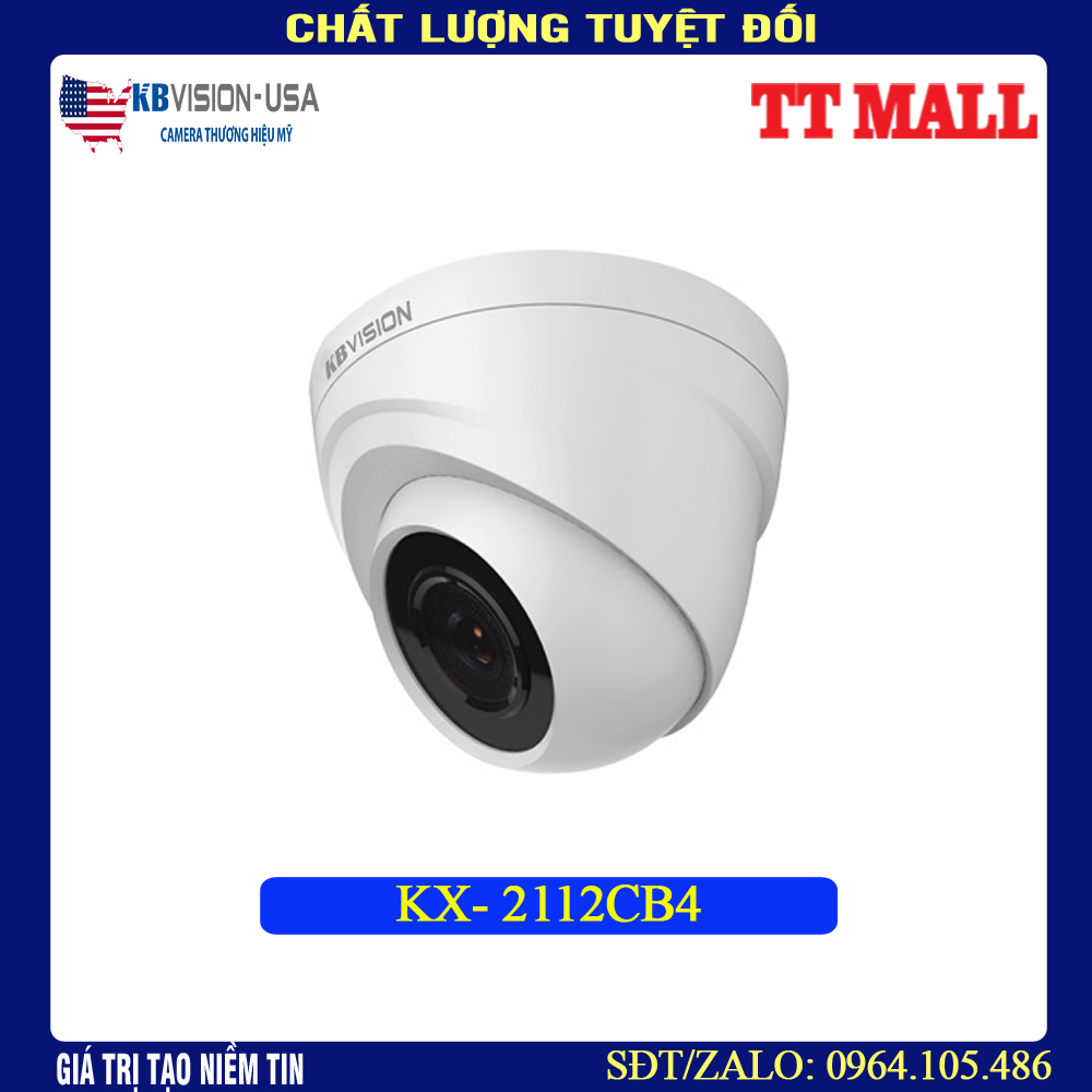 Camera 2.0 Dome Nhựa KBVision KX-2112CB4