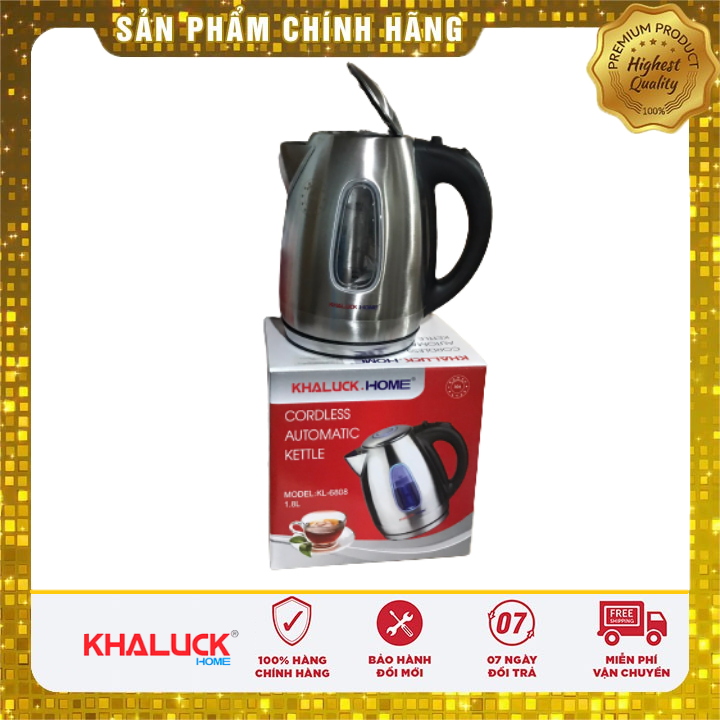 Ấm siêu tốc Khaluck.Home KL-6808 1.5L