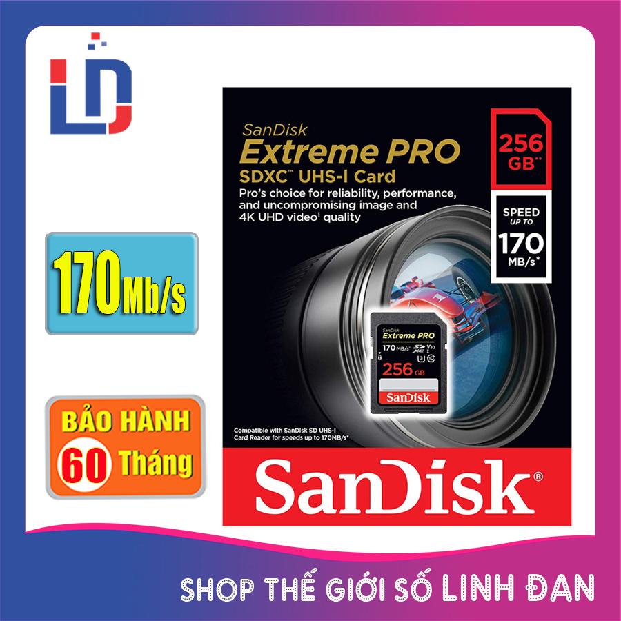 Thẻ nhớ SDXC SanDisk Extreme PRO UHS-I/U3 256GB (SDSDXPA-256G-G46)