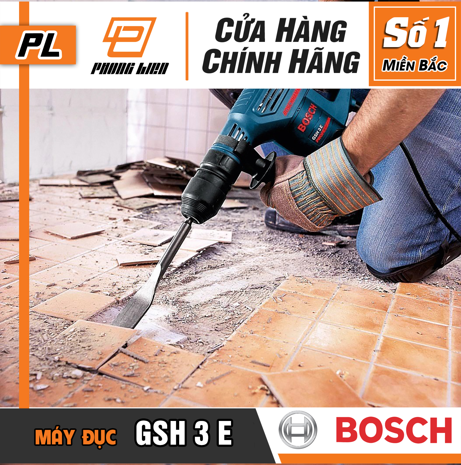 Máy đục bê tông Bosch GSH 3E