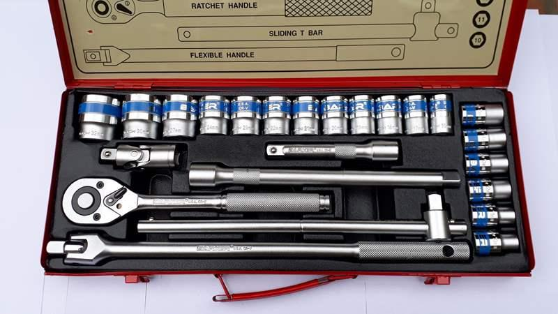 Bộ tuýp 25 chi tiết BAKER U.S.A 25PCs 1/2inch DR SOCKET WRENCH SET