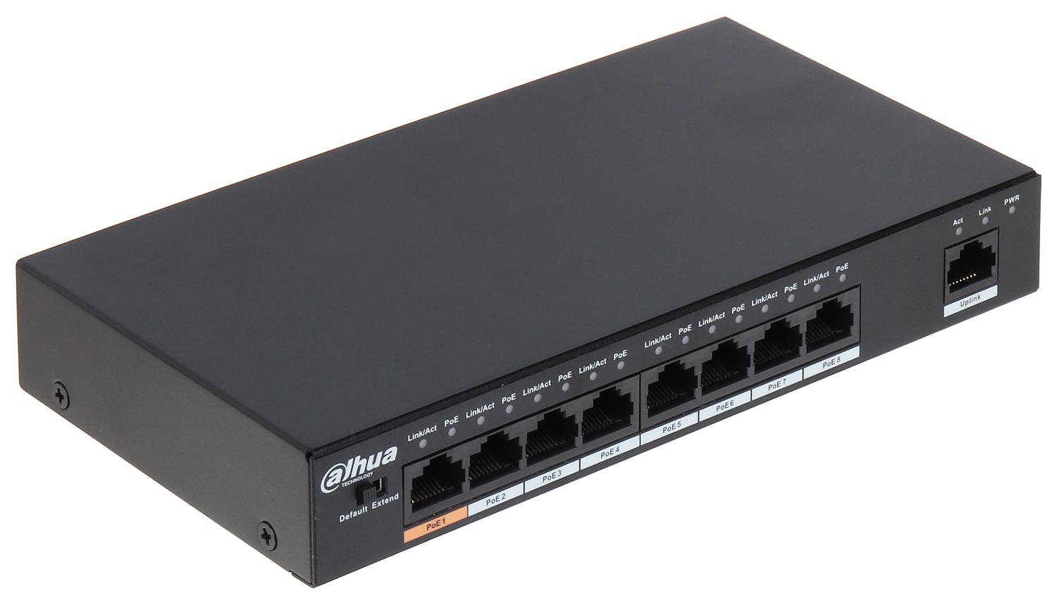 Switch POE Dahua PFS3009-8ET-96