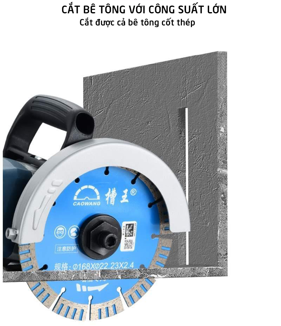 MÁY CẮT RÃNH TƯỜNG MỘT LƯỠI CAOWANG CW1680