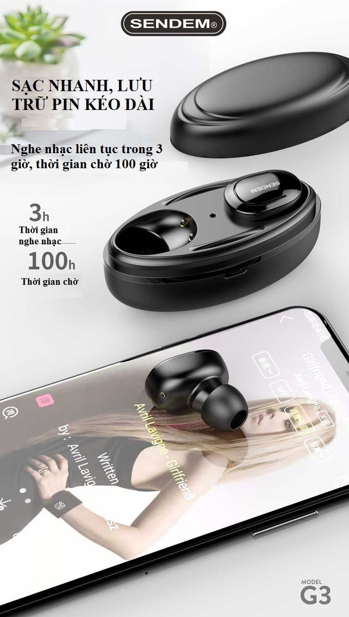 Tai Nghe Bluetooth Sendem G3