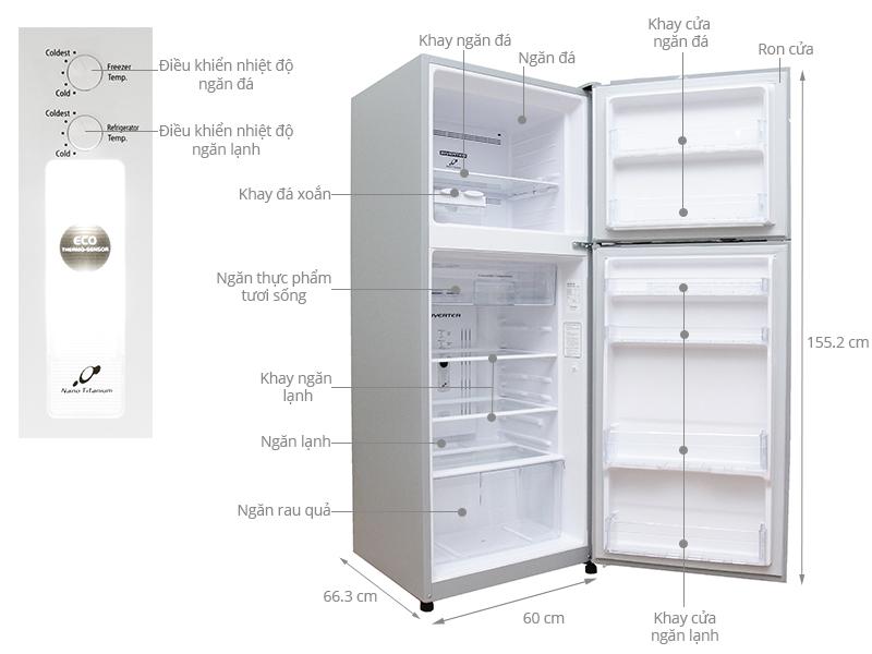 Tủ lạnh HITACHI R-H310PGV4 290L