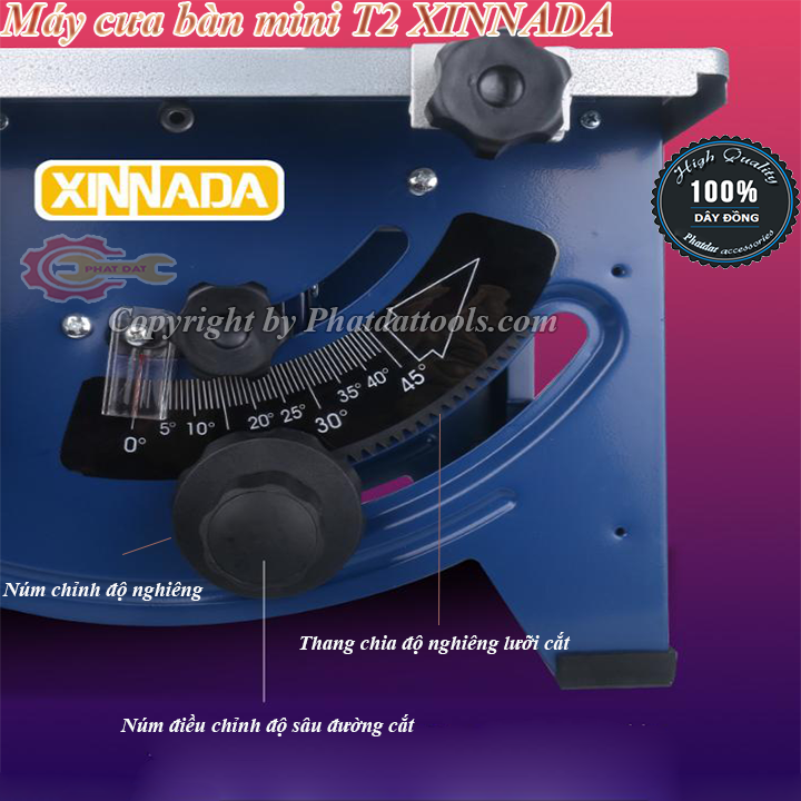 MÁY CƯA GỖ BÀN MINI XINNADA T2