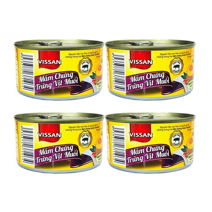 Combo 4 hộp Mắm Chưng Trứng Vịt Muối Vissan 200g