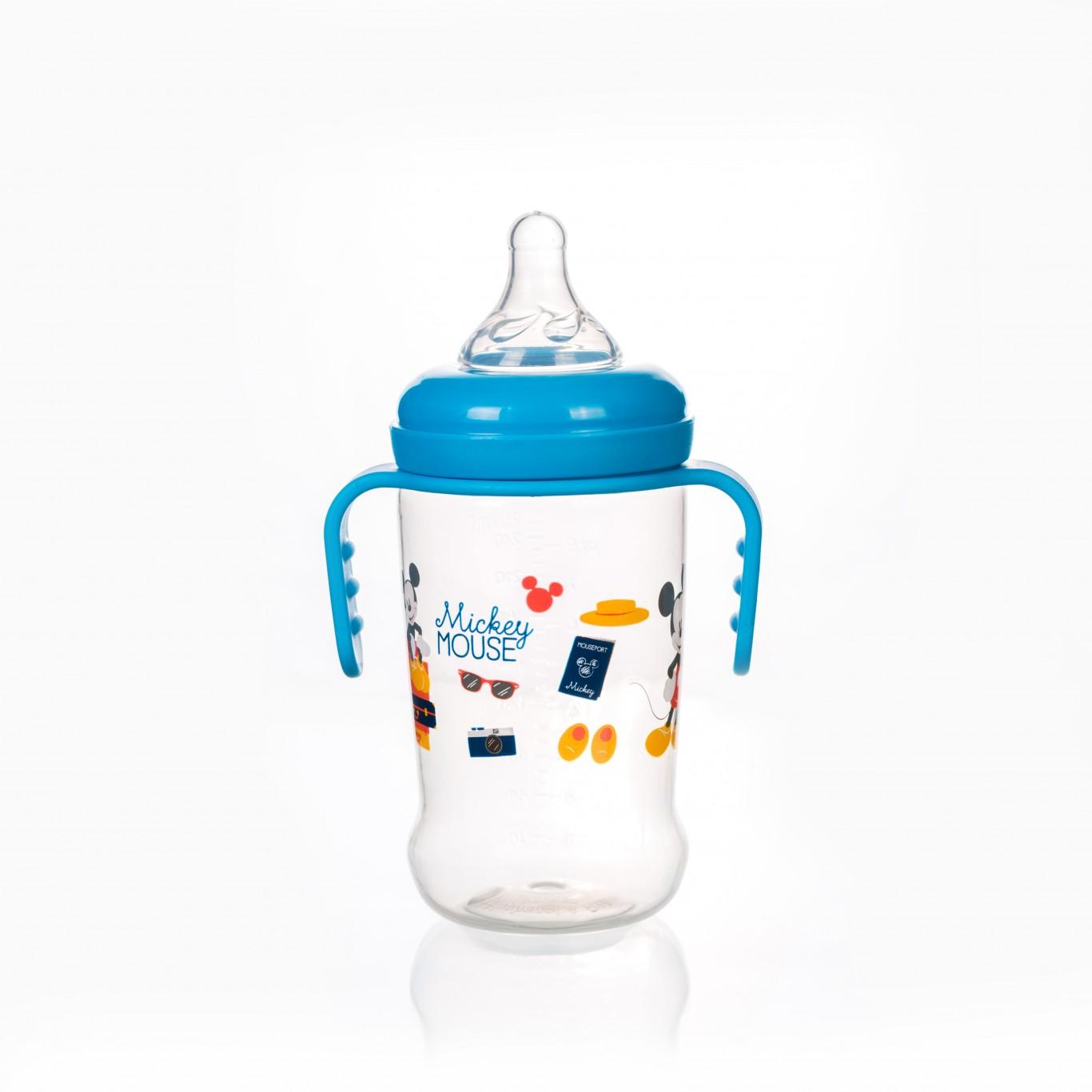 Bình Sữa Cổ Rộng Có Tay Cầm 250ml DN80132