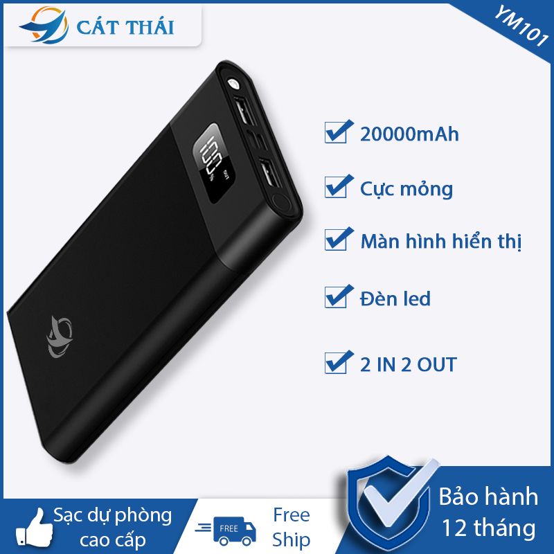 Pin Dự Phòng YM-101 20000mAh