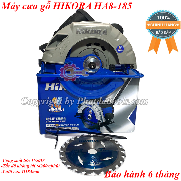 MÁY CƯA GỖ HIKORA HA8-185/185A