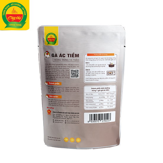 Gà Ác Tiềm Đông Trùng Hạ Thảo Cây Thị