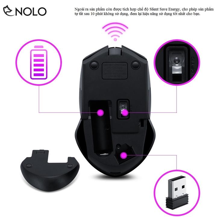 Chuột Ergonomic Không Dây T-Wolf Q17
