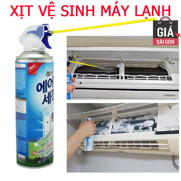 CHAI XỊT VỆ SINH MÁY LẠNH ĐIỀU HÒA SANDOKKAEBI 330ML