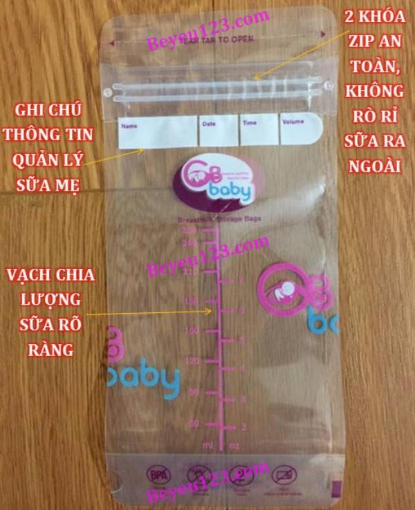 Combo 3 Túi trữ sữa Kichilachi 250ml