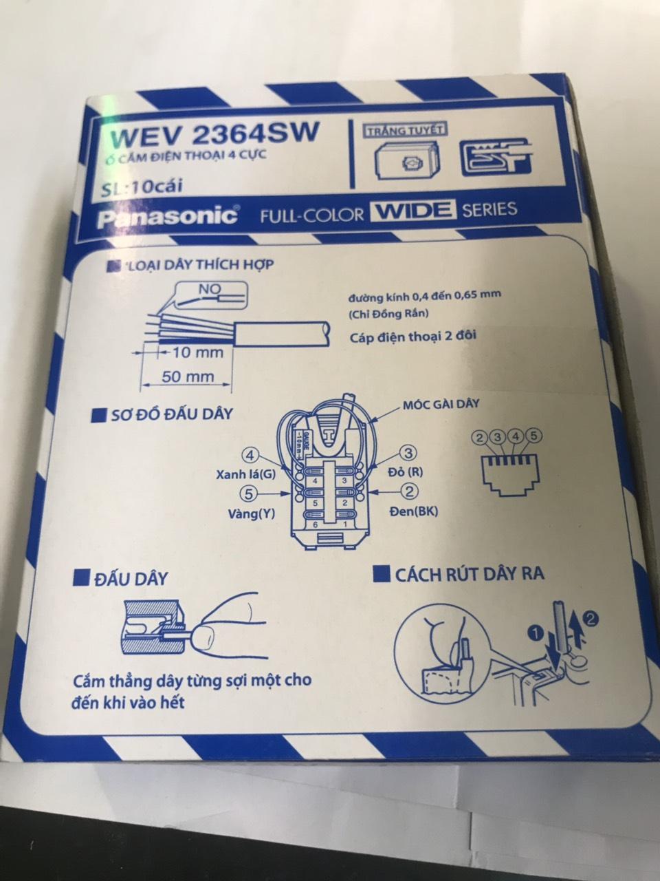 Ổ cắm điện thoại WEG2364H