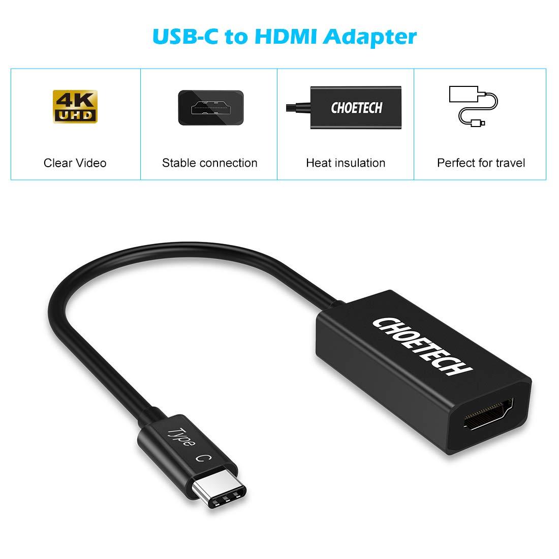 ĐẦU CHUYỂN ADAPTER TYPE-C RA CỔNG HDMI CHOETECH HUB-H05
