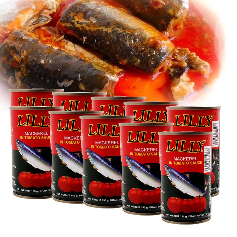 Combo 10 hộp cá nục sốt cà Lilly 155g
