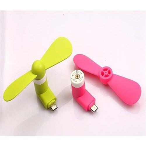 Quạt mini USB nhiều màu cắm chân điện thoại iphone