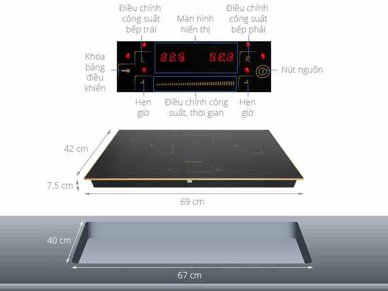 Bếp từ Kangaroo KG438I