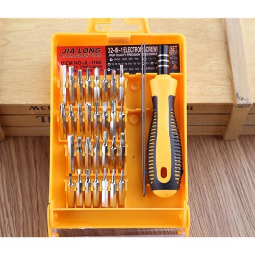 BỘ VÍT 32 ĐẦU KÈM NHÍP JL-1166