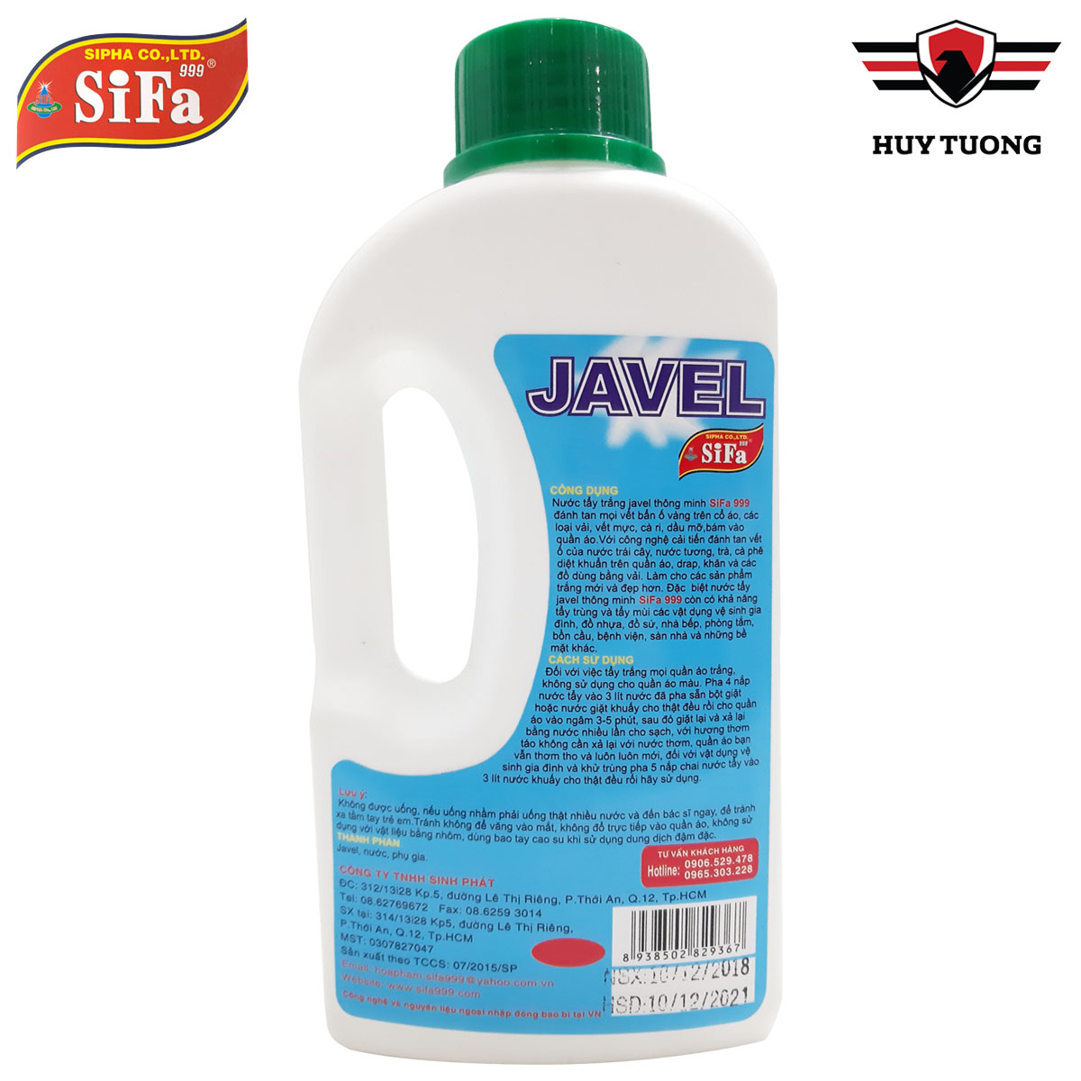 Nước tẩy trằng javel SIFA 1.2kg