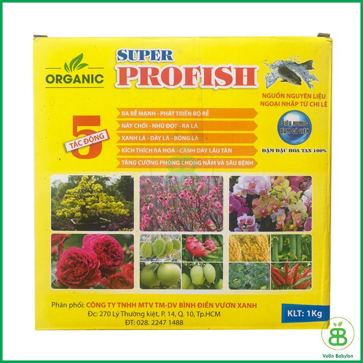 Phân Hữu Cơ Đạm Cá Super Profish 1KG