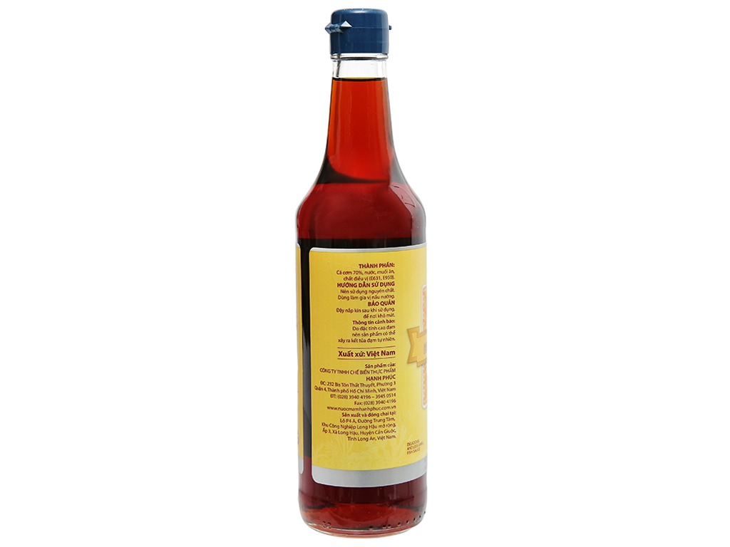Nước mắm cá cơm Hạnh Phúc 50 độ đạm 500ml