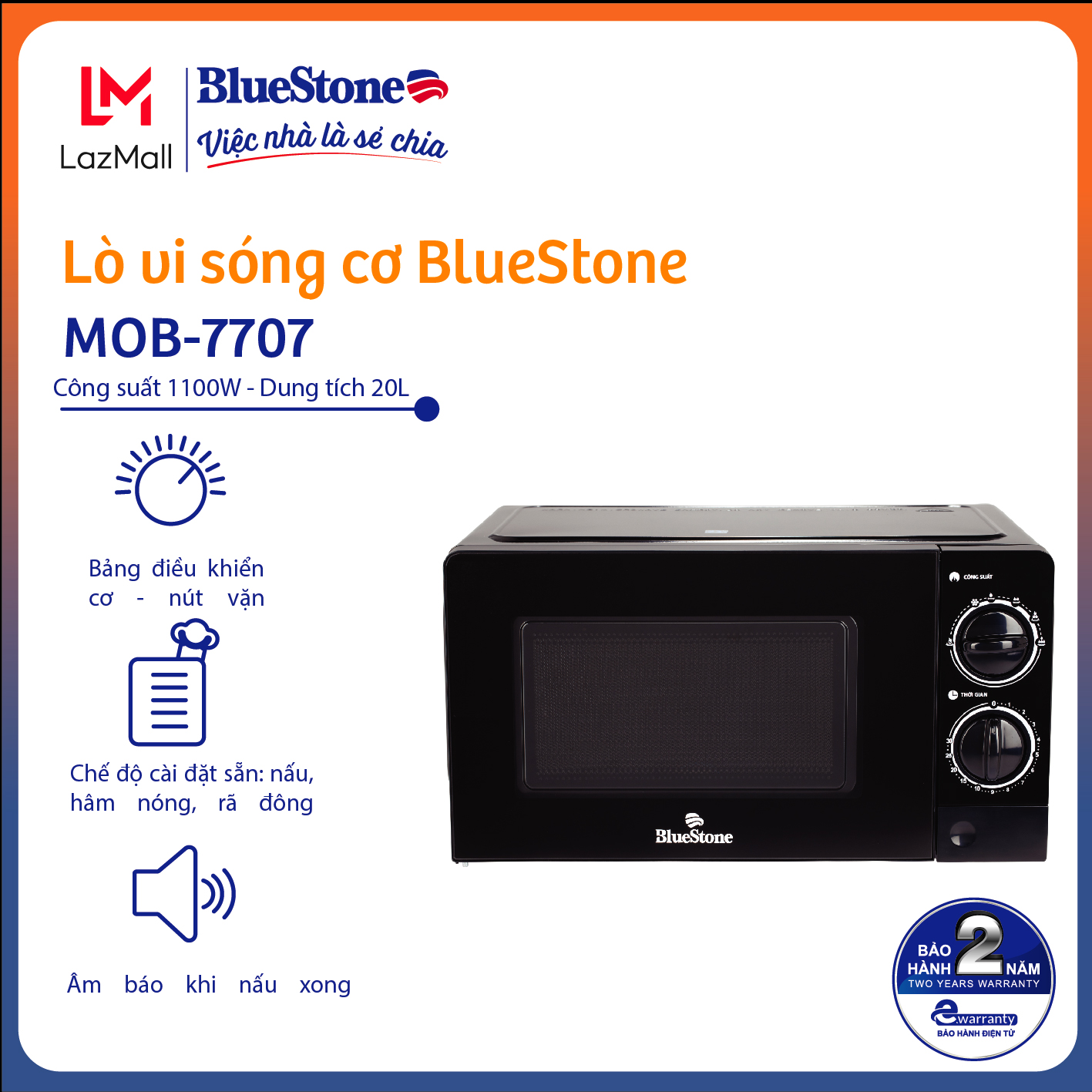 Lò vi sóng Bluestone MOB-7707