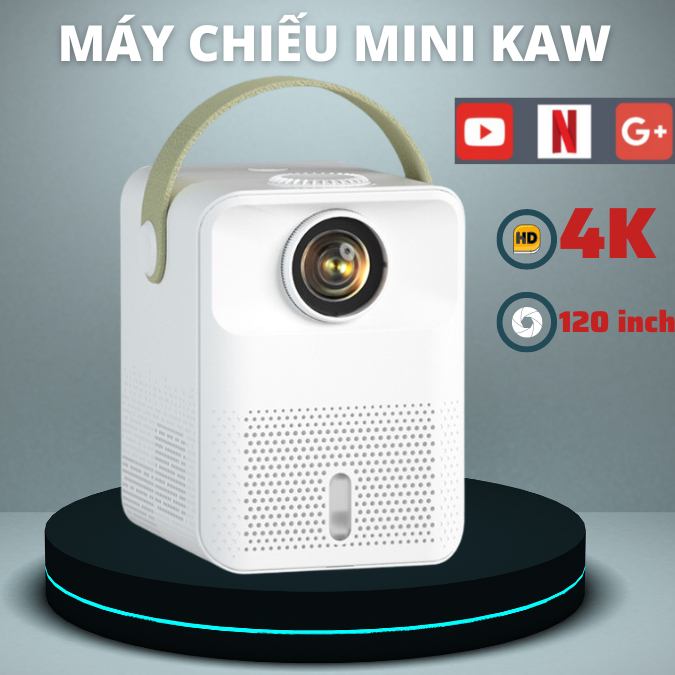 Máy chiếu mini KAW K550 Android 10 RAM 2G ROM 8G kết nối xem TV