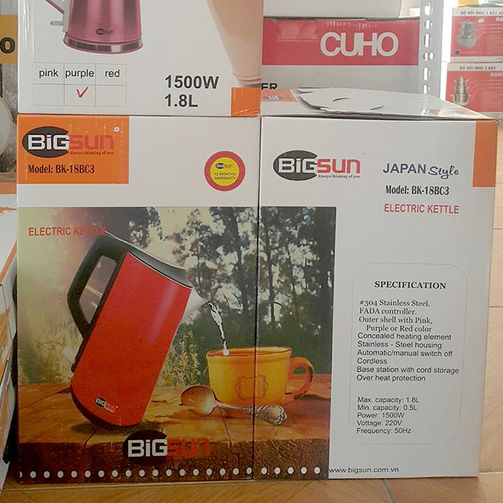 Ấm siêu tốc Bigsun BK-18BC3 1.8L