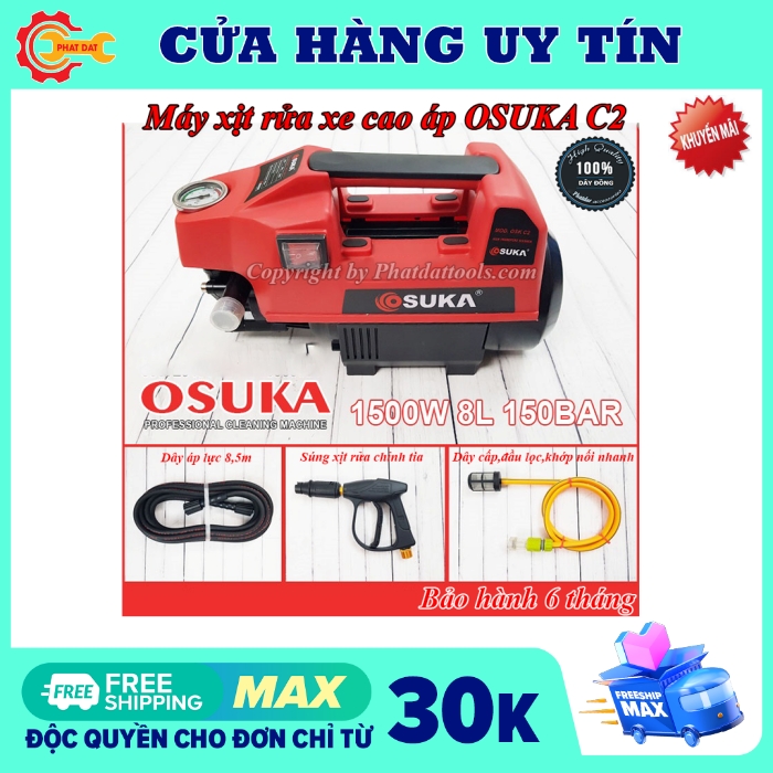 MÁY RỬA XE ÁP LỰC CAO OSUKA C2