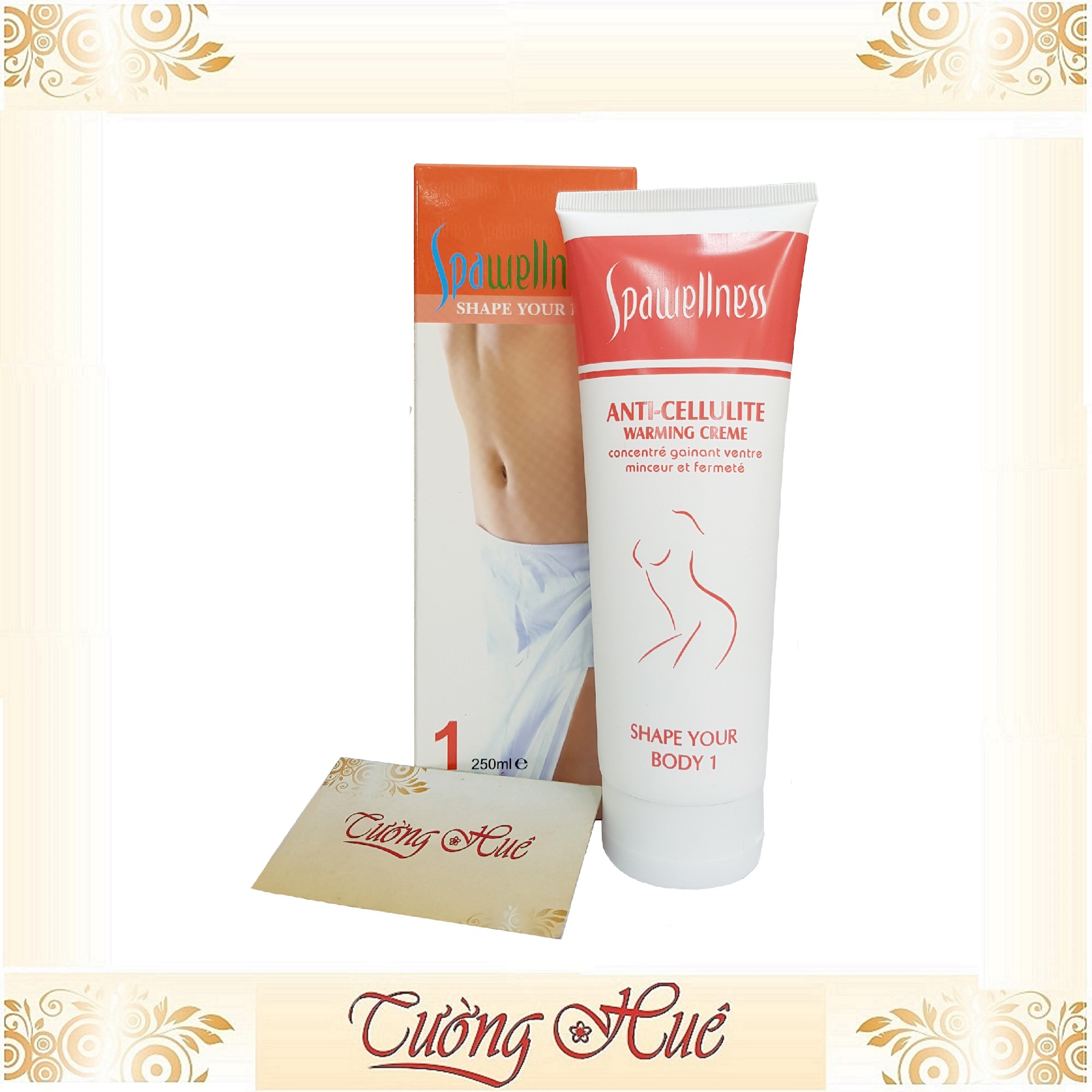 Kem tan mỡ toàn thân dạng nóng Spawellness Anti Cellulite 250ml