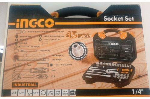 BỘ 45 ĐẦU TUÝP INGCO HKTS14451