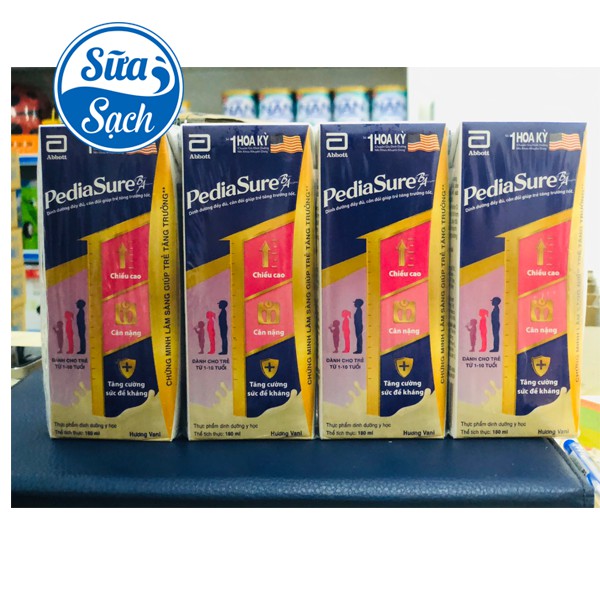 Sữa bột pha sẵn PediaSure vani 180ml