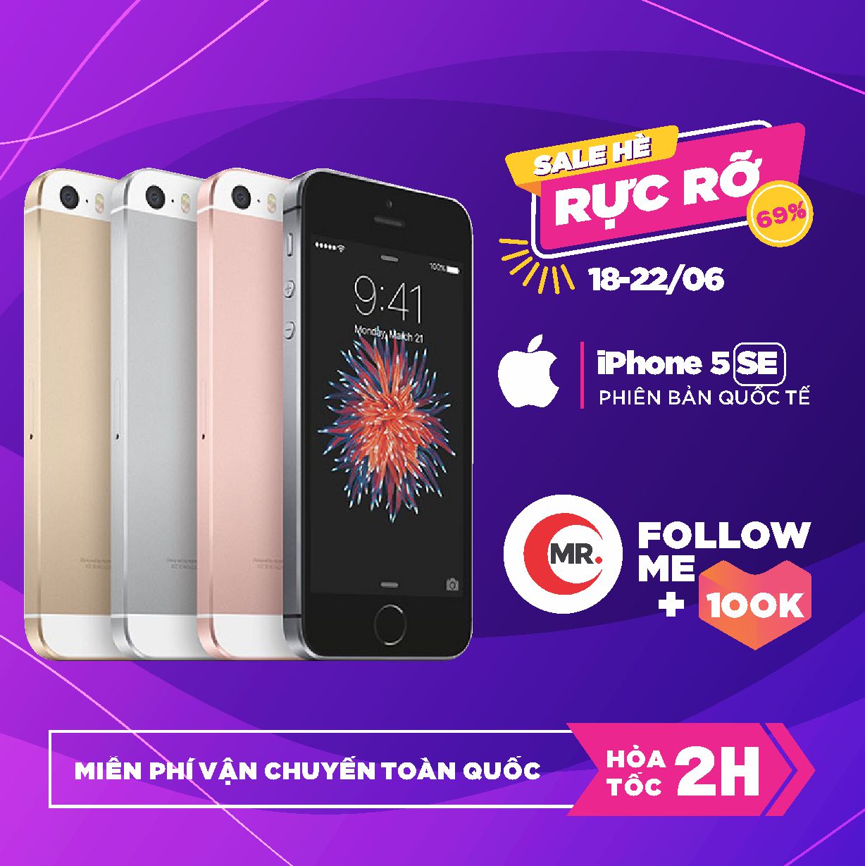 Điện thoại Apple iPhone SE - 16GB