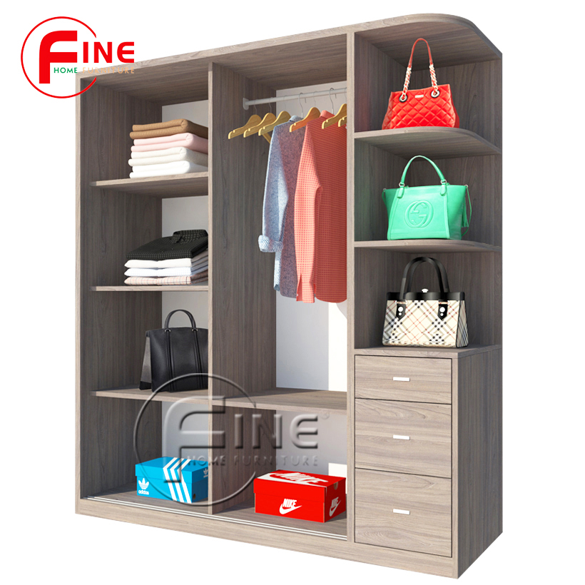 TỦ QUẦN ÁO CỬA LÙA FINE FT187