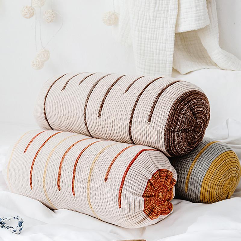 Bắc Âu Mô Hình Phòng Sô Pha Trên Gối Ôm Vật Trang Trí Ô-tô Đệm Tựa 100% Cotton Ghế Gối Tựa Lưng Bình Thường Trở Lại Mốt Thời Thượng Dài