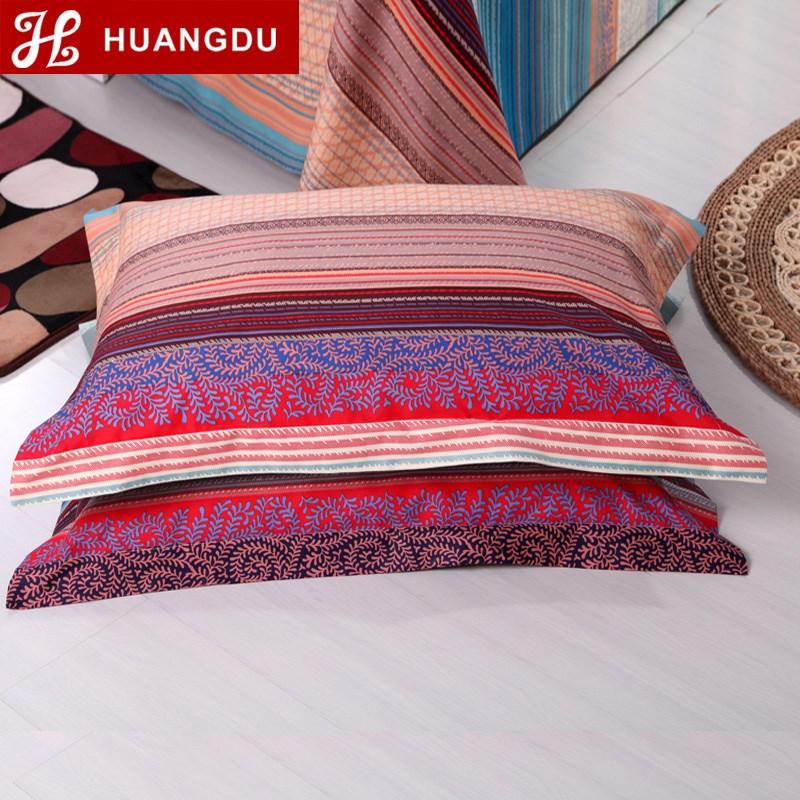 Huangdu Vỏ Gối 100% Cotton 100% Cotton Sọc Chéo Dày Duy Nhất Sinh Viên Trẻ Em Vỏ Gối Vỏ Gối 48 74cm Một Cặp