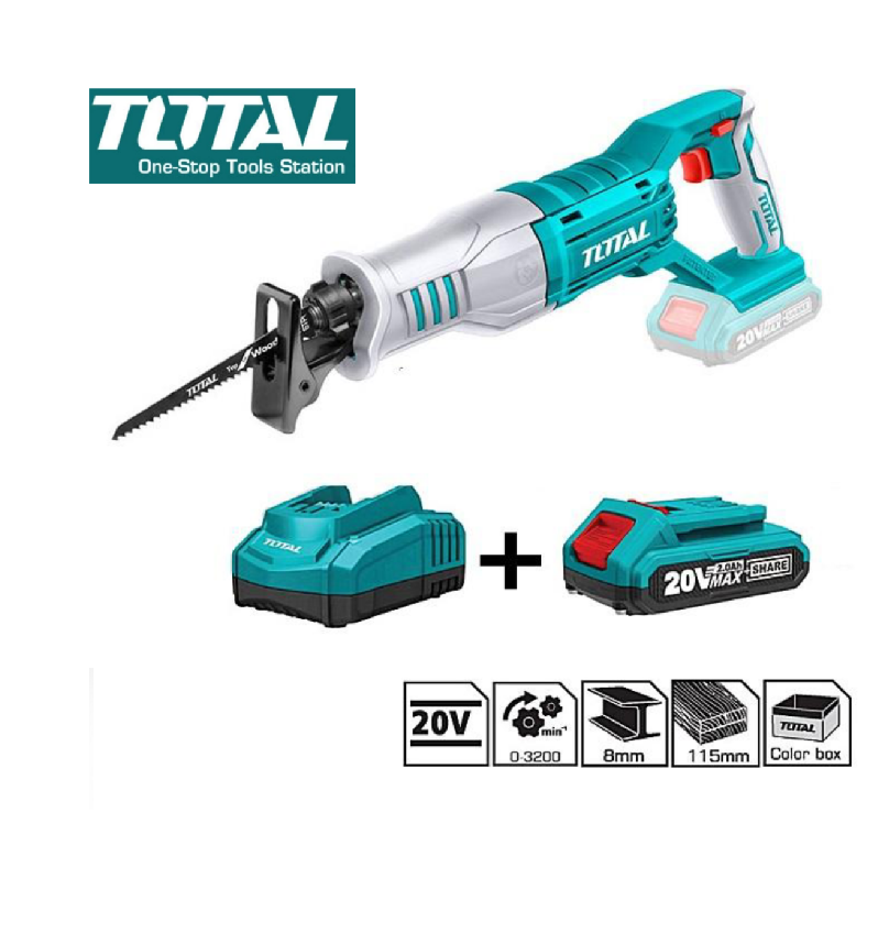 20V Máy cưa kiếm dùng pin Total TRSLI1151