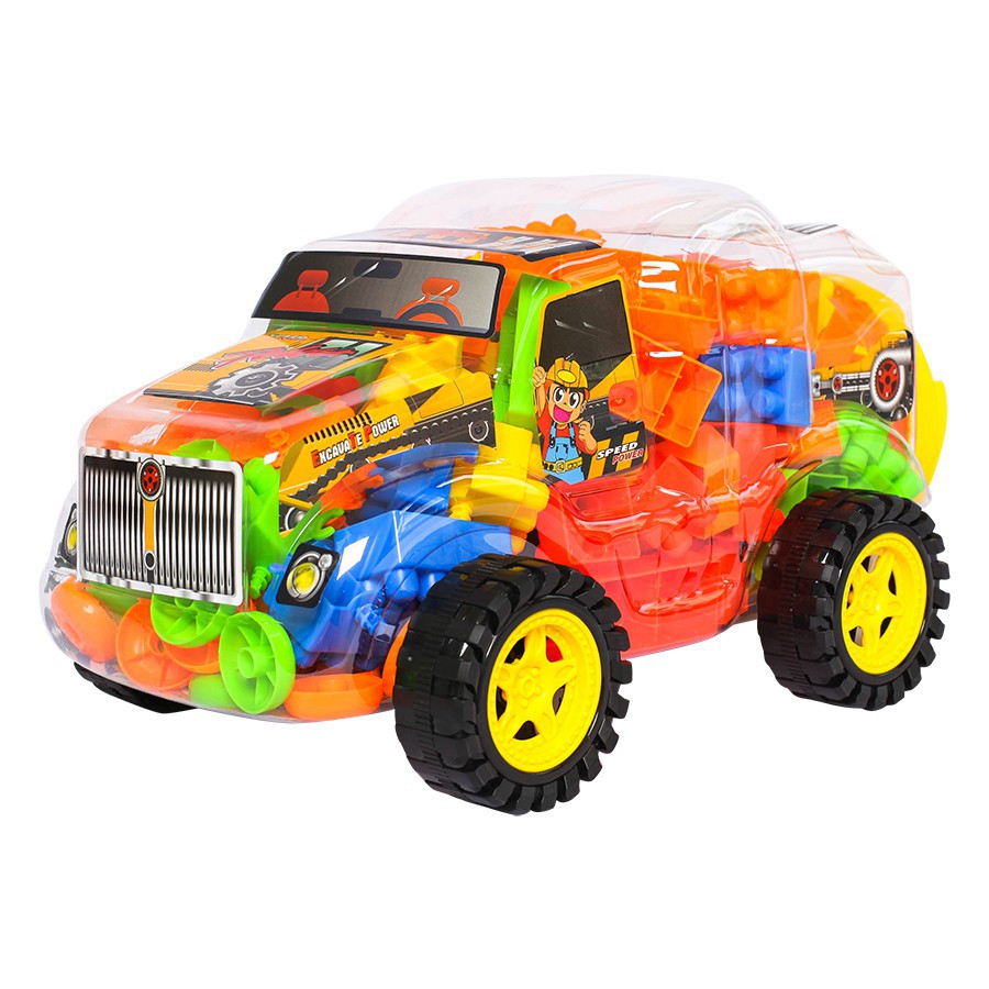 Đồ chơi Lắp Ráp Xe Kéo Công Trình Racing Car Lele Brother (8332-2)