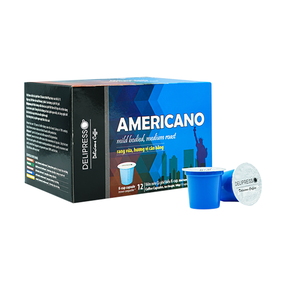 Cà phê Delipresso Americano 12 viên