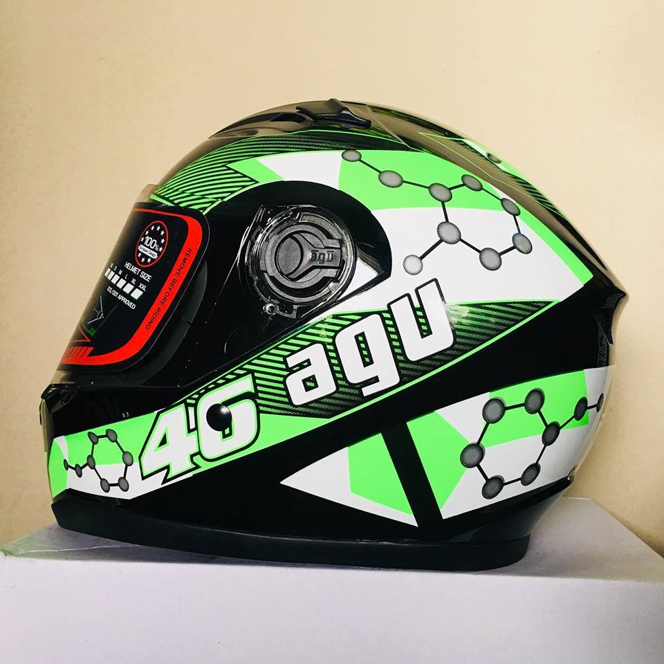 Nón Fullface AGU Tem Phân Tử 16