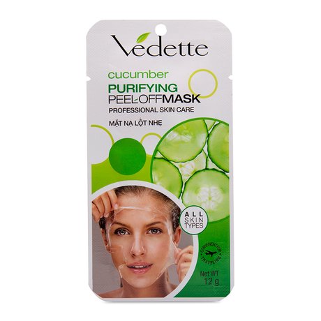 Mặt Nạ Lột Nhẹ Dưỡng Da Vedette Dưa Leo 12ml
