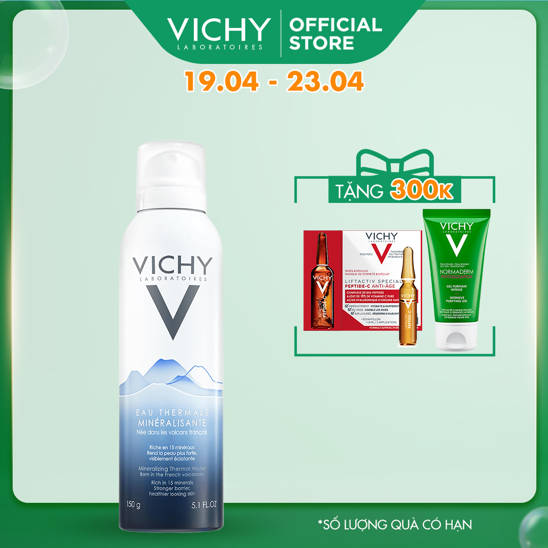 Xịt Khoáng Vichy Mineralizing Thermal Water 150ml